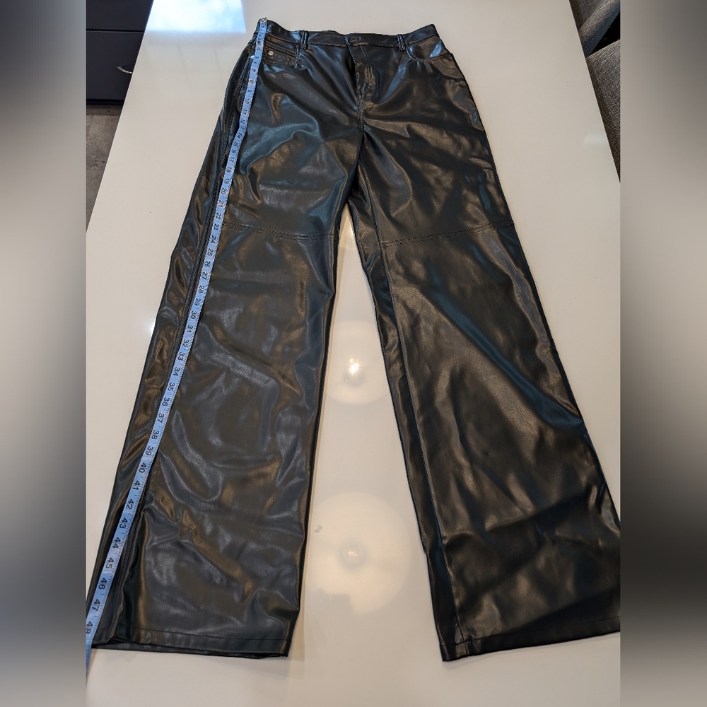 Fashion Nova Faux Leather Jeans XL, NWOT